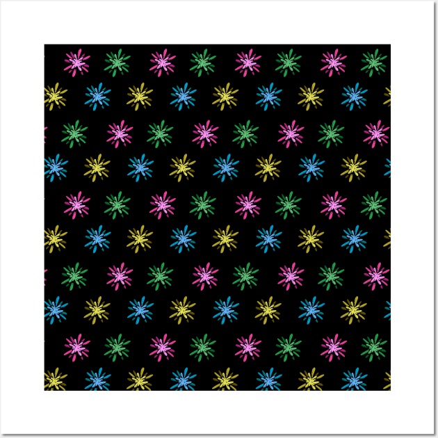bubblegum star shape pattern Wall Art by walterorlandi